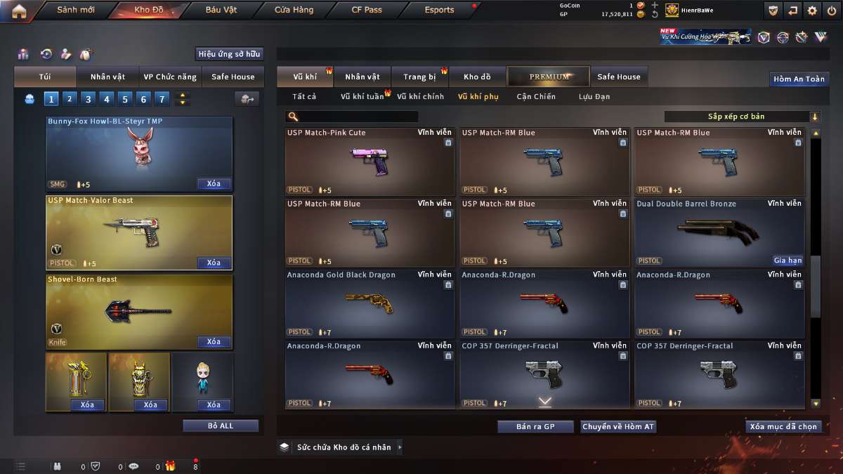 shop acc cf uy tin gia re